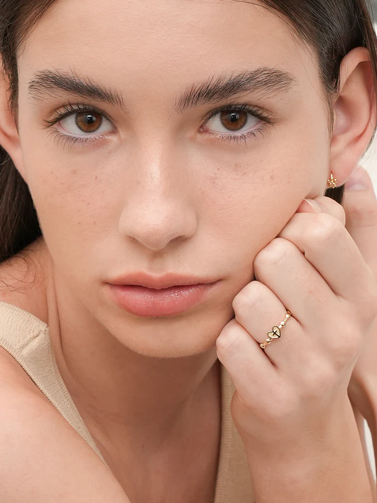 14K 18K Pray Heart Ring - Image 12