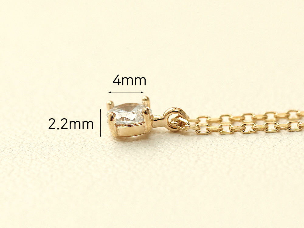 14K 18K Gold Rough Diamond Necklace - Image 10