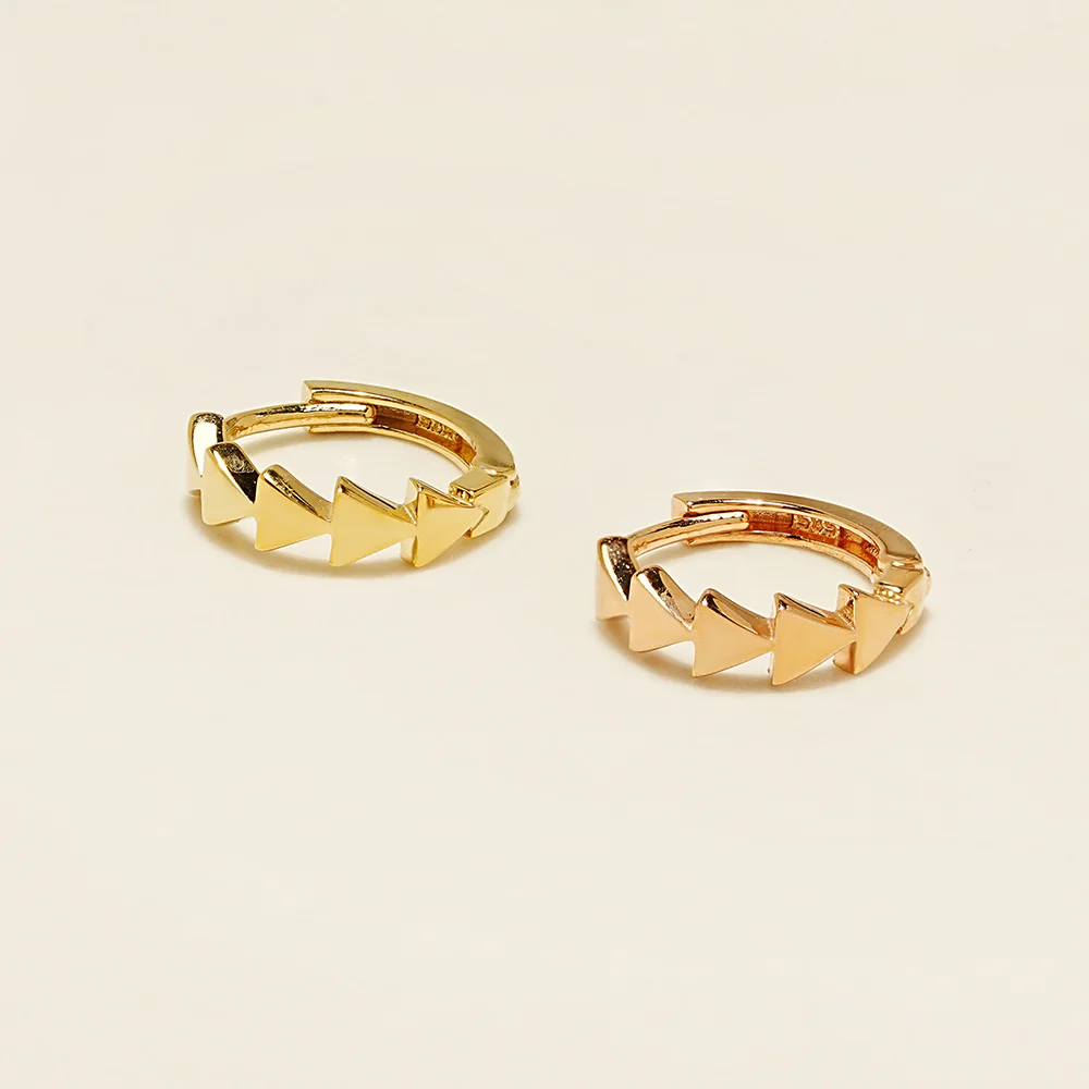 14K 18K Signal Cartilage Hoop Earring - Image 13
