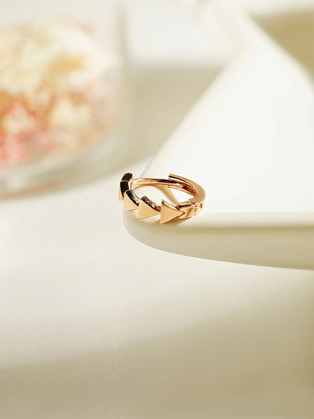 14K 18K Signal Cartilage Hoop Earring - Image 9