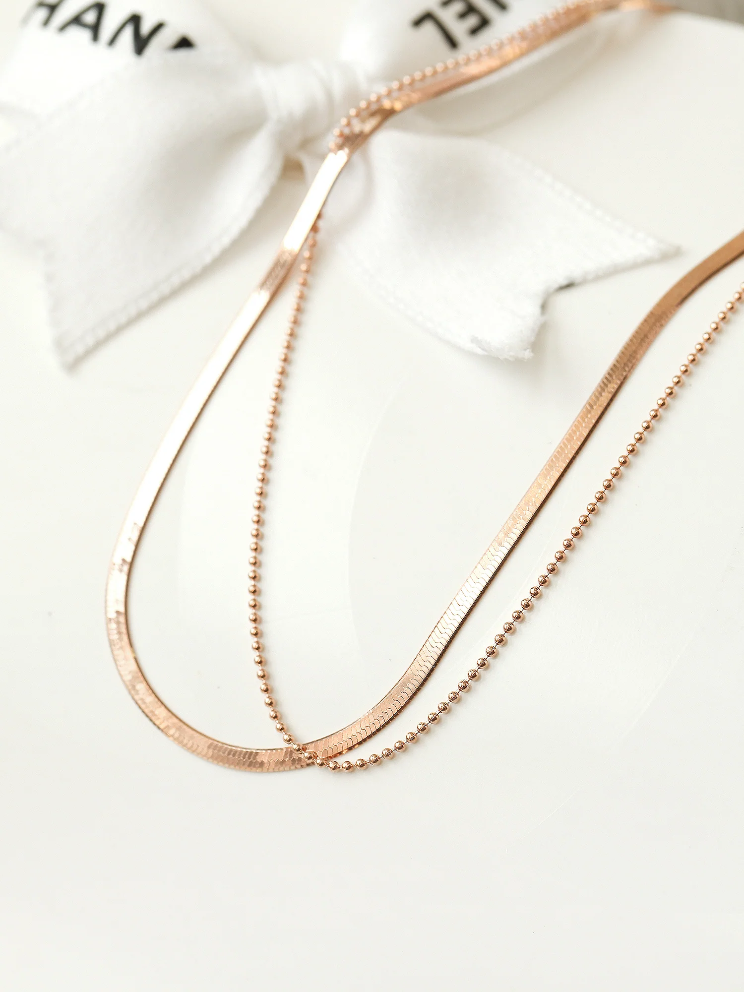 14K 18K Gold Snake Ball Anklet - Image 3