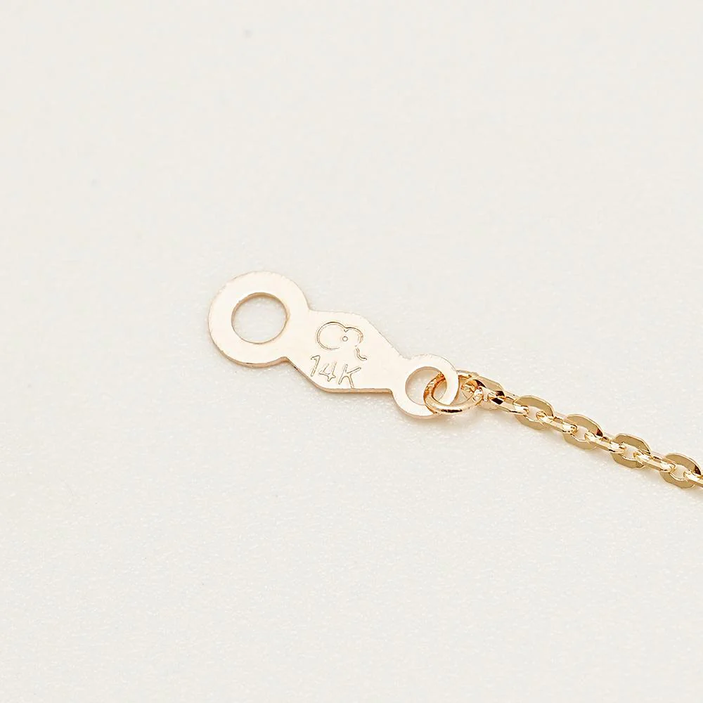 14K 18K Solid Gold Flower Elizabeth Coin Necklace - Image 14