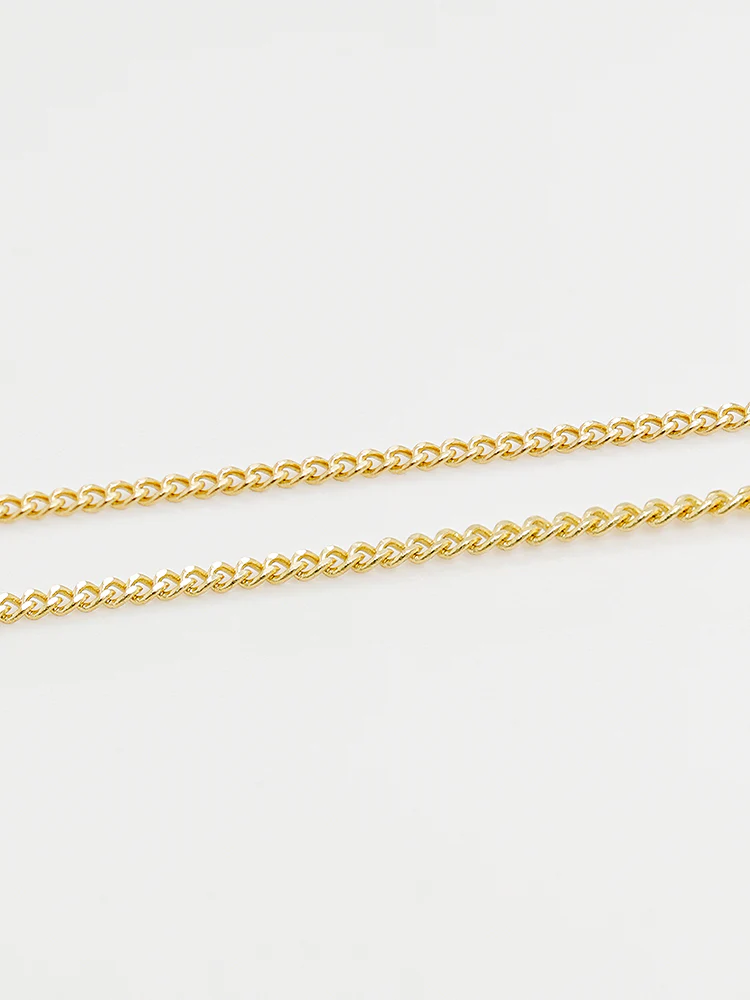 14K 18K Solid Gold Glitter Oval Diamond Necklace - Image 17