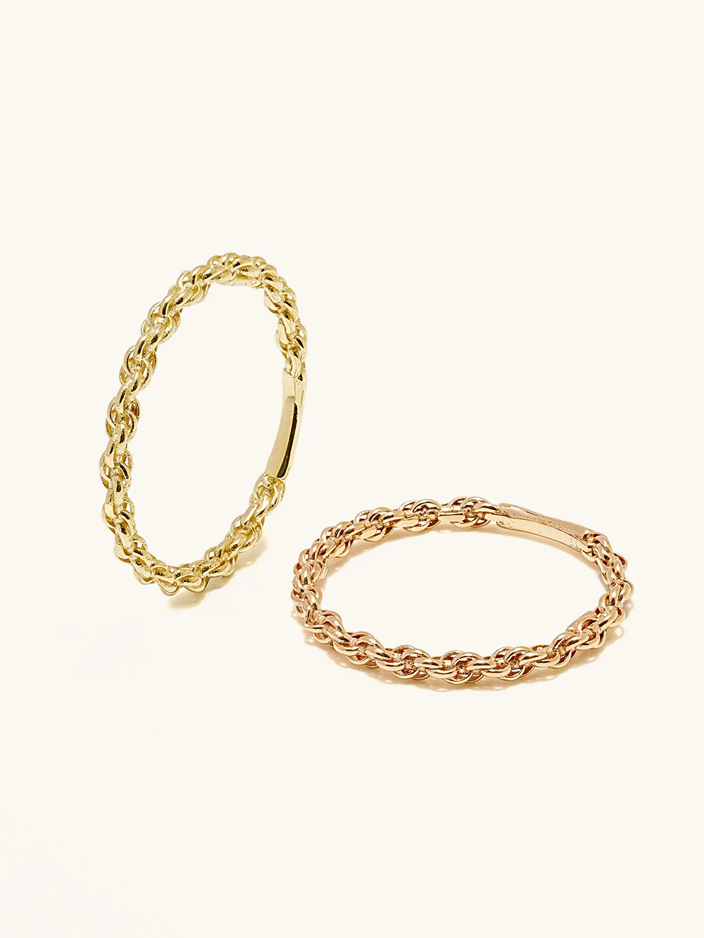 14K 18K Twist Chain Ring - Image 2