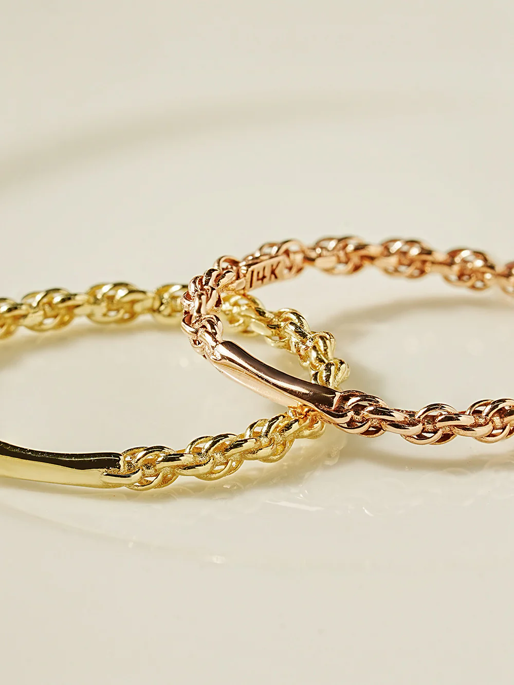 14K 18K Twist Chain Ring - Image 6