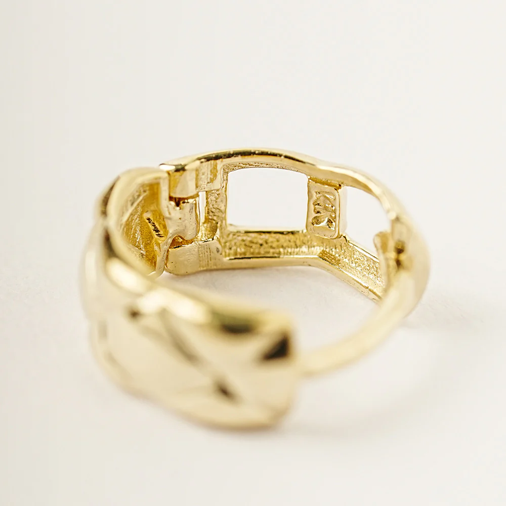 14K 18K Volume Quilting Cartilage Hoop Earring - Image 11
