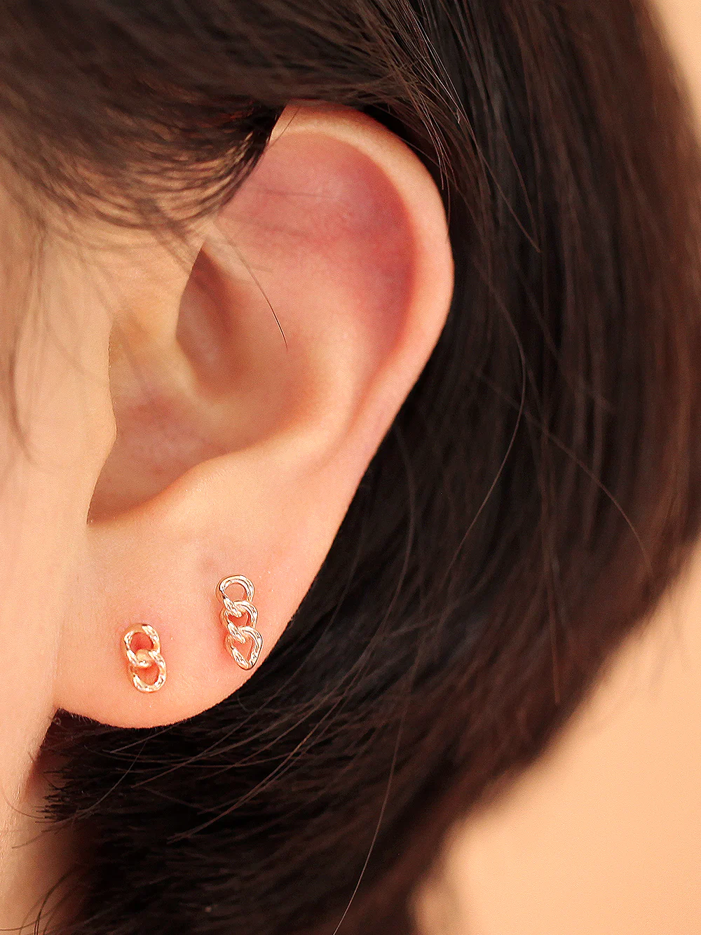 14K Gold Chain Cartilage Earring 20G - Image 7