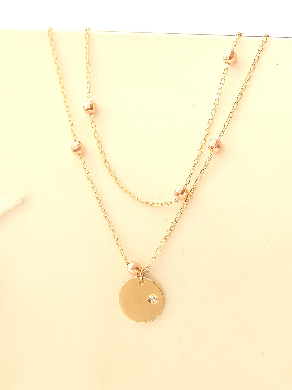 14K Gold Coin Cutting Ball Anklet - Image 5