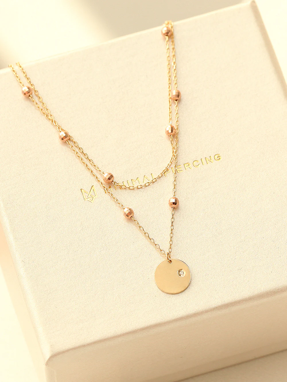 14K Gold Coin Cutting Ball Anklet - Image 7