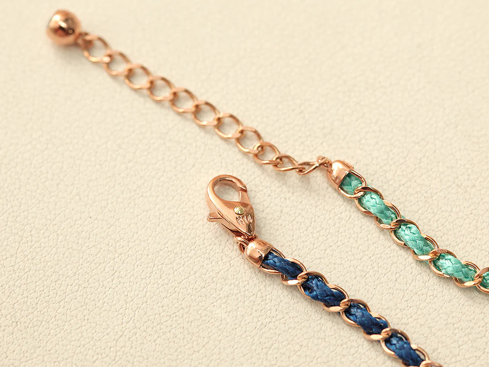 14K Gold Color Knot Chain Bracelet & Anklet - Image 12