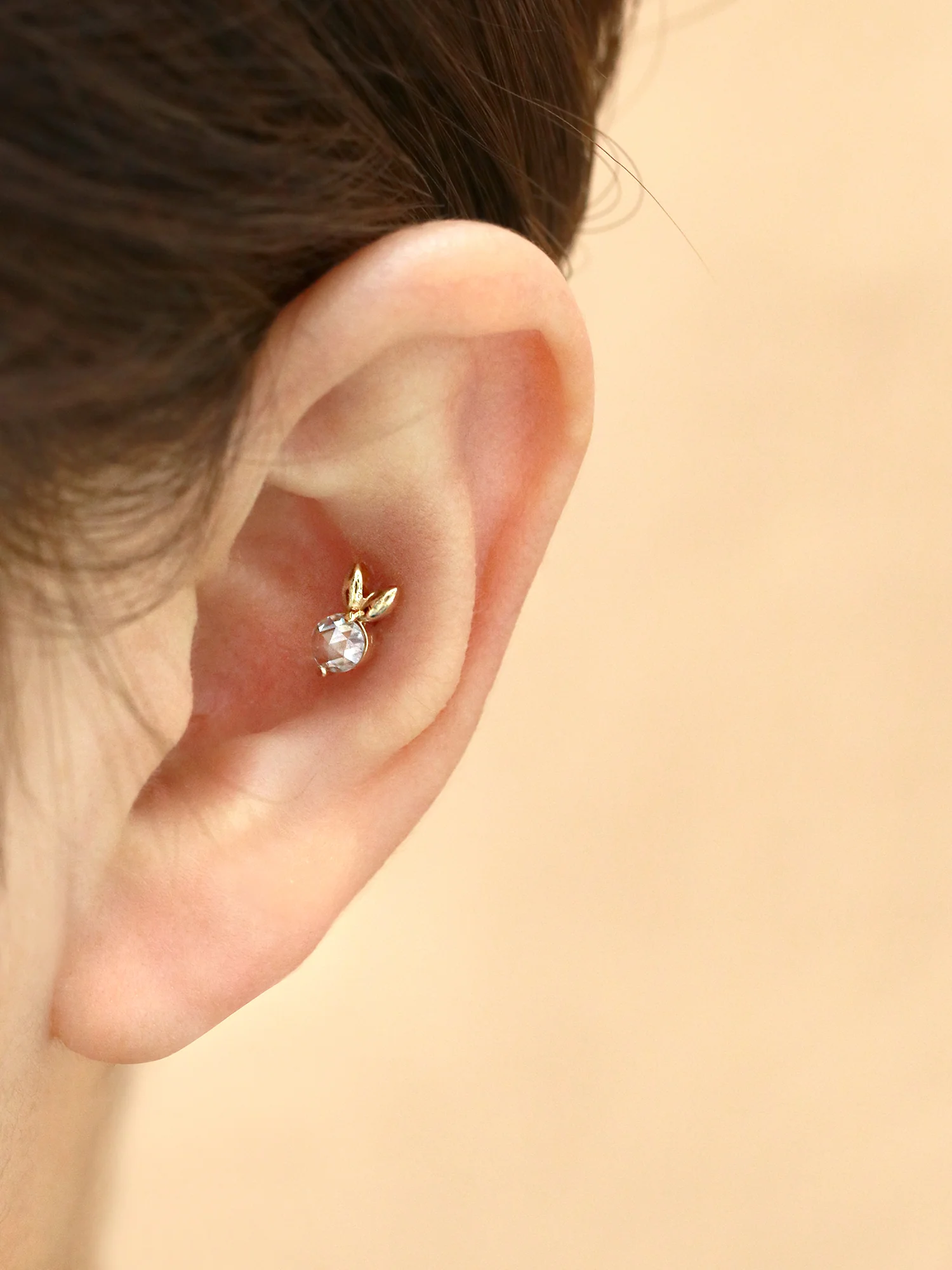 14K Gold Colorful Rabbit Cartilage Earring 18G16G - Image 8