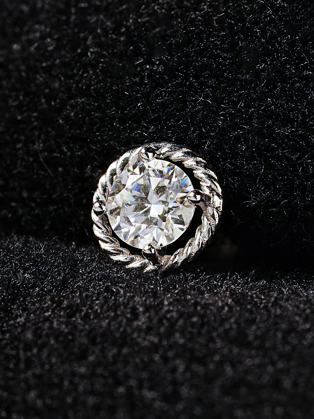 14K Gold Angel Ring Moissanite Cartilage Earring 20G18G16G - Image 11