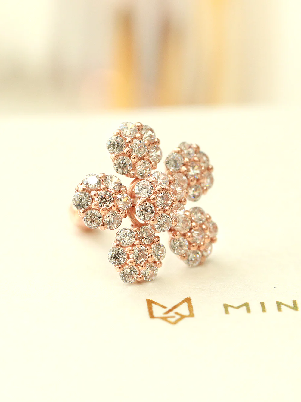 14K Gold Big Flower Cartilage Earring 18G16G - Image 6