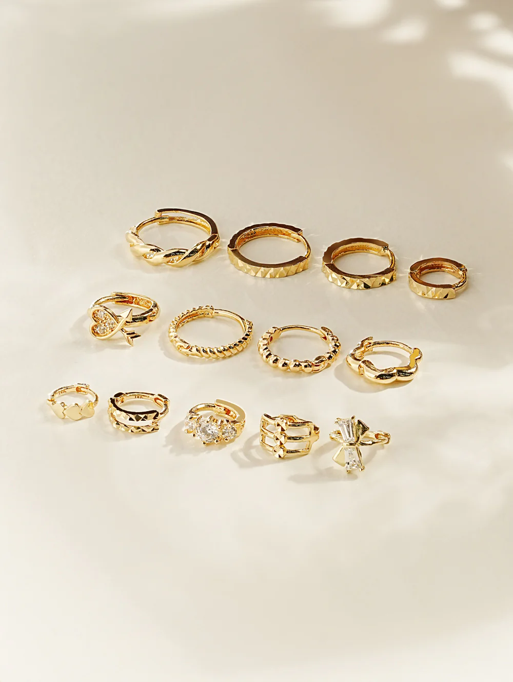 14K Gold Bling Ring Hoop Earring Collection - Image 13