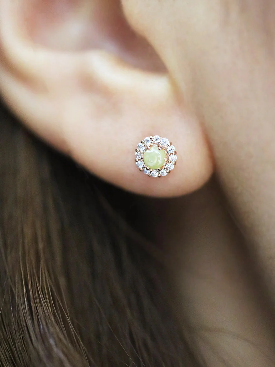14K Gold Candy Cartilage Earring 18G16G - Image 4