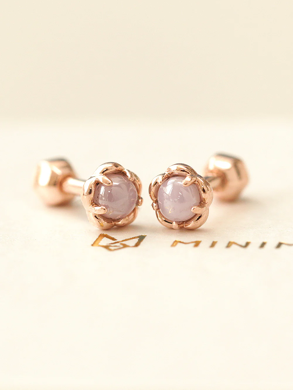 14K Gold Candy Mini Stone Cartilage Earring 18G16G - Image 8