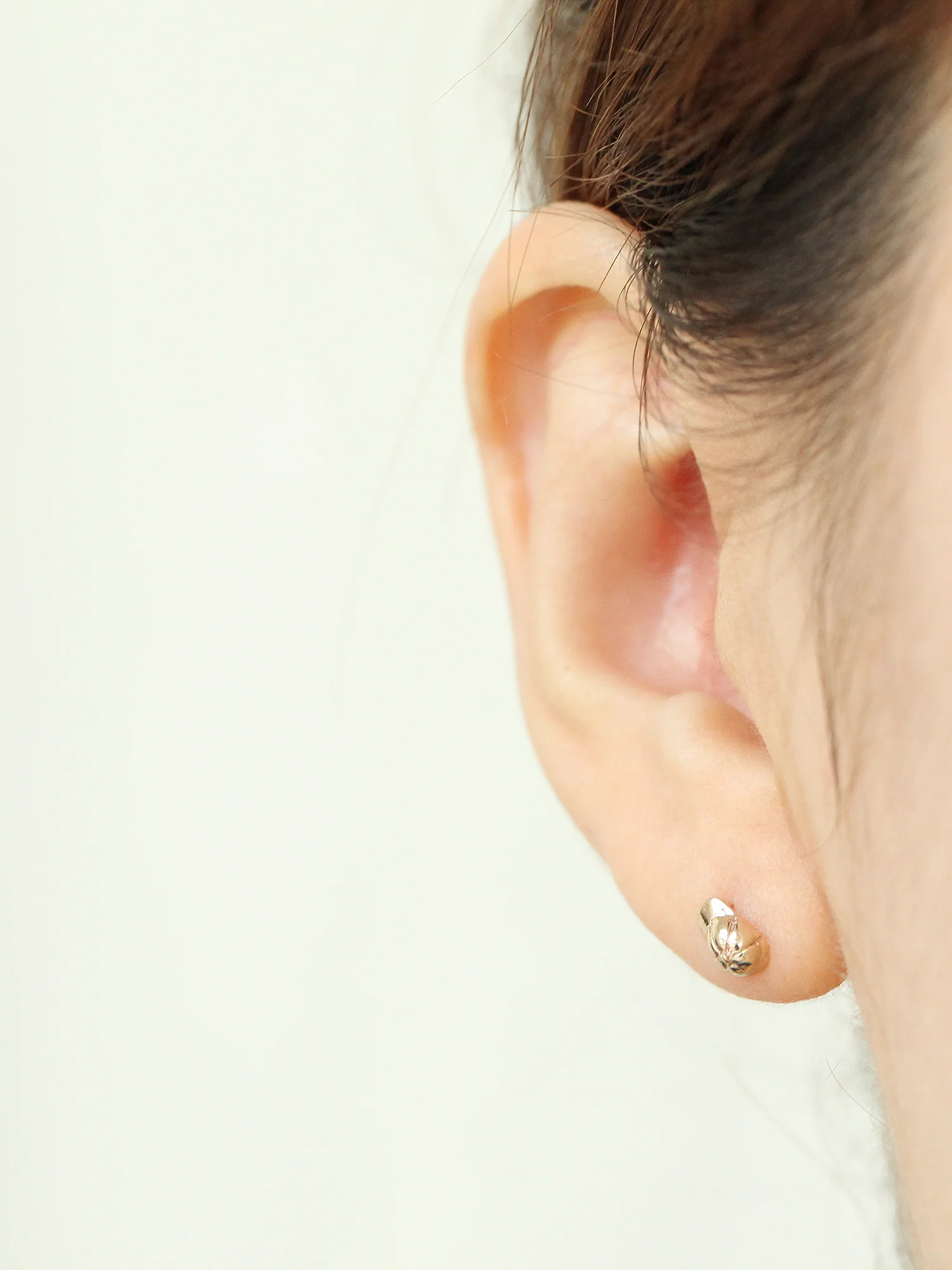 14K Gold Cap Cartilage Earring 18G16G - Image 7