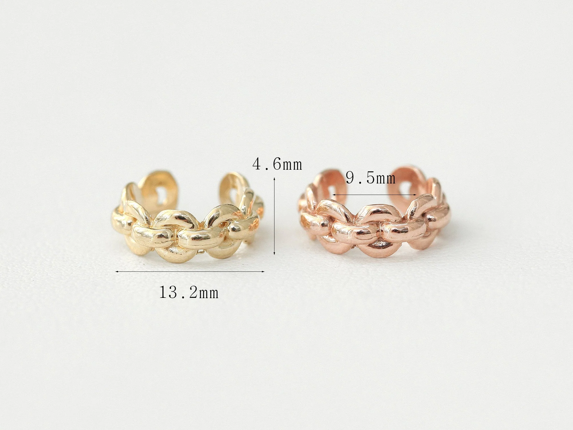 14K Gold Chain Ear Cuff - Image 10