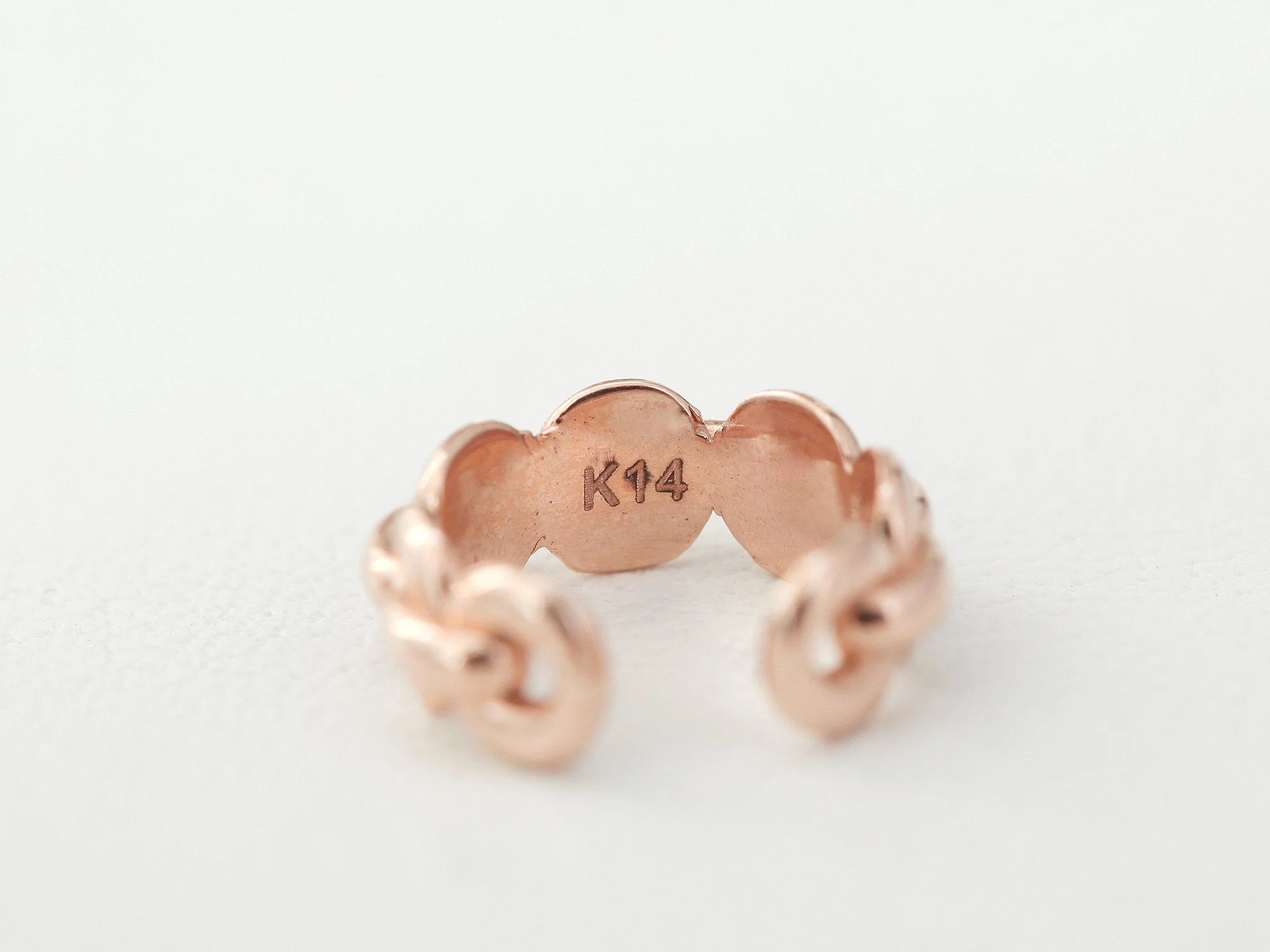 14K Gold Chain Ear Cuff - Image 9