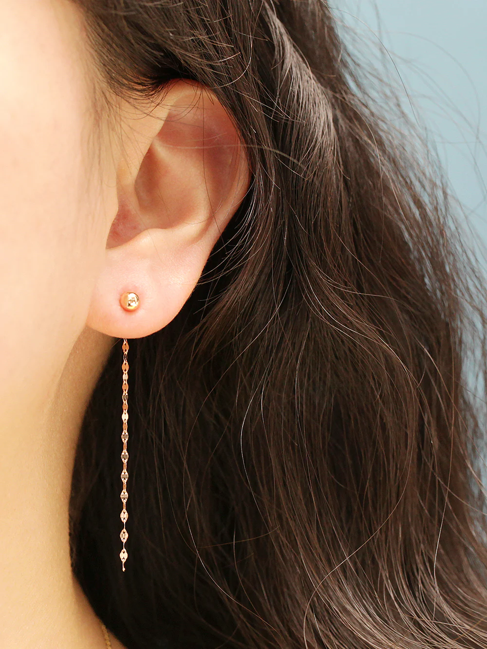 14K Gold Chain Earring Back - Image 7