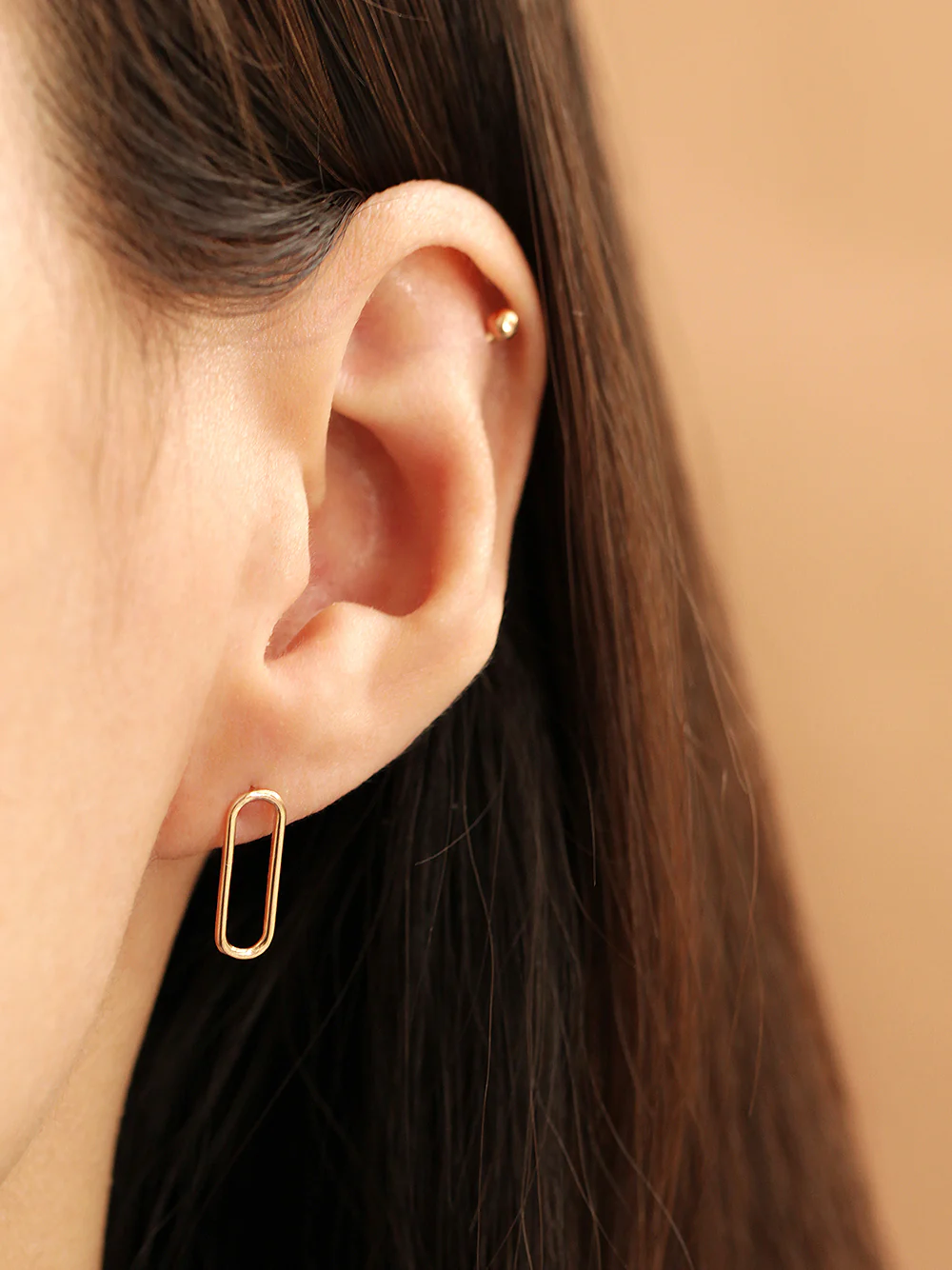 14K Gold Clip Drop Cartilage Earring 20G - Image 9