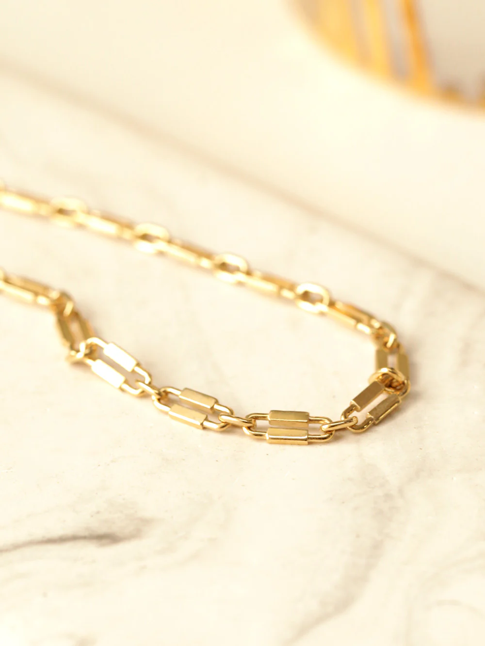 14K Gold Clip Lock Chain Bracelet Anklet - Image 10
