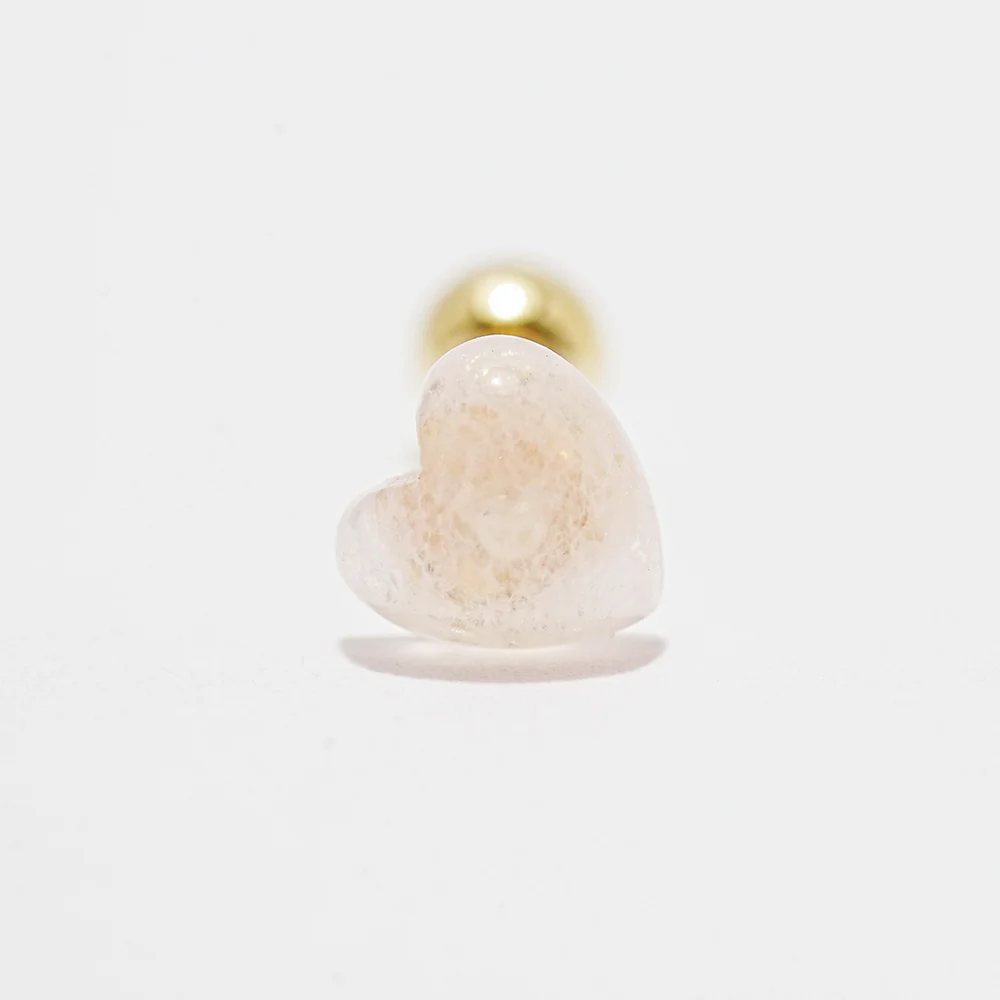 14K Gold Color Heart Candy Cartilage Earring 20G - Image 19