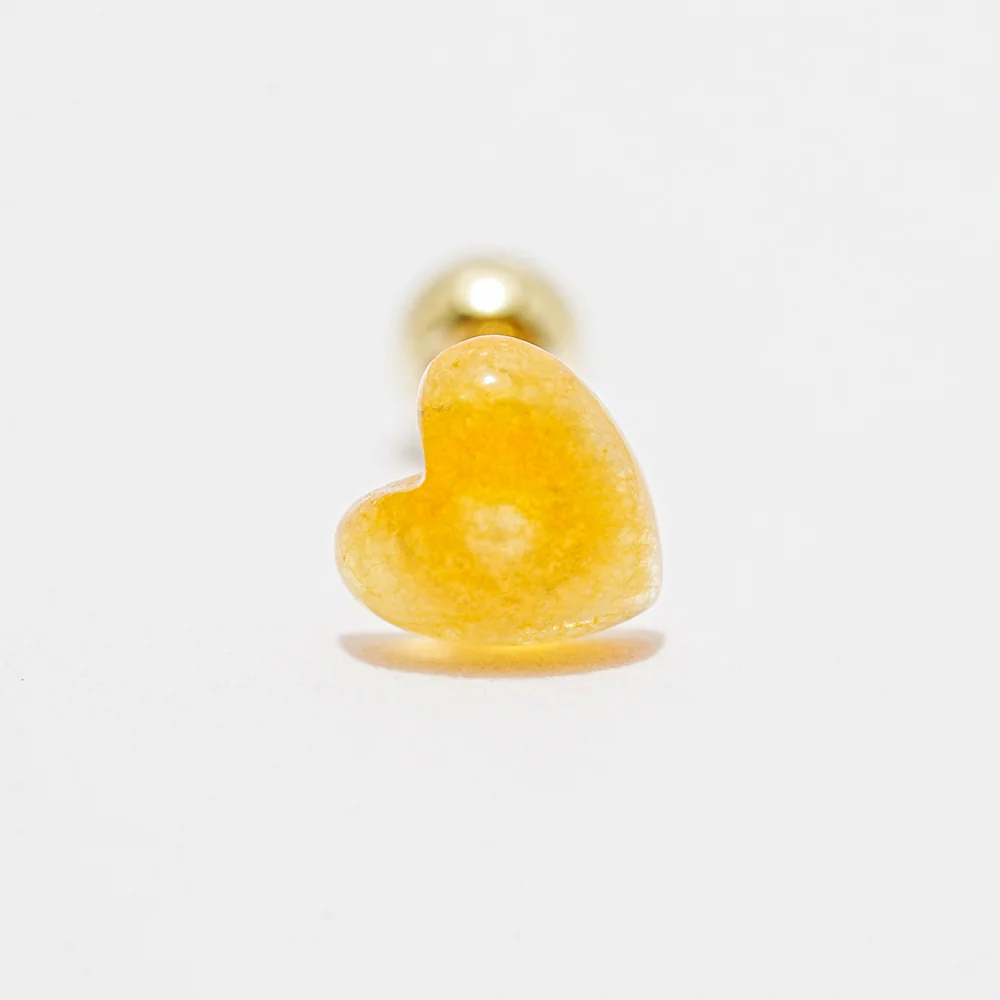 14K Gold Color Heart Candy Cartilage Earring 20G - Image 22