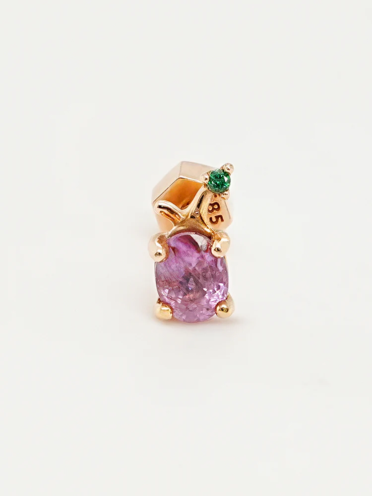 14K Gold Color Sapphire Fruits Cartilage Earring 18G - Image 9