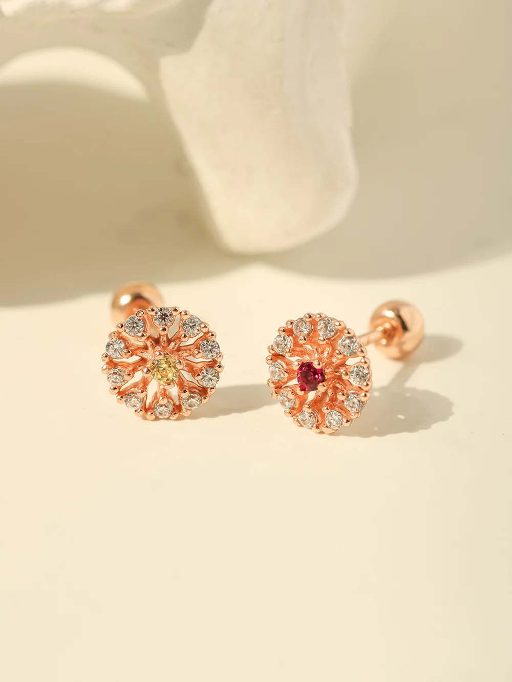14K Gold Colorful Bling Cubic Cartilage Earring 20G18G16G - Image 7