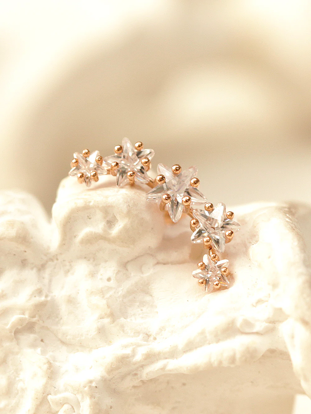 14K Gold Colorful Constellation Cartilage Piercing Earring 20G18G16G - Image 6