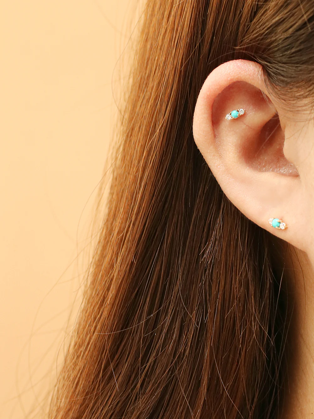 14K Gold Colorful Planet Cartilage Earring 20G18G16G - Image 15