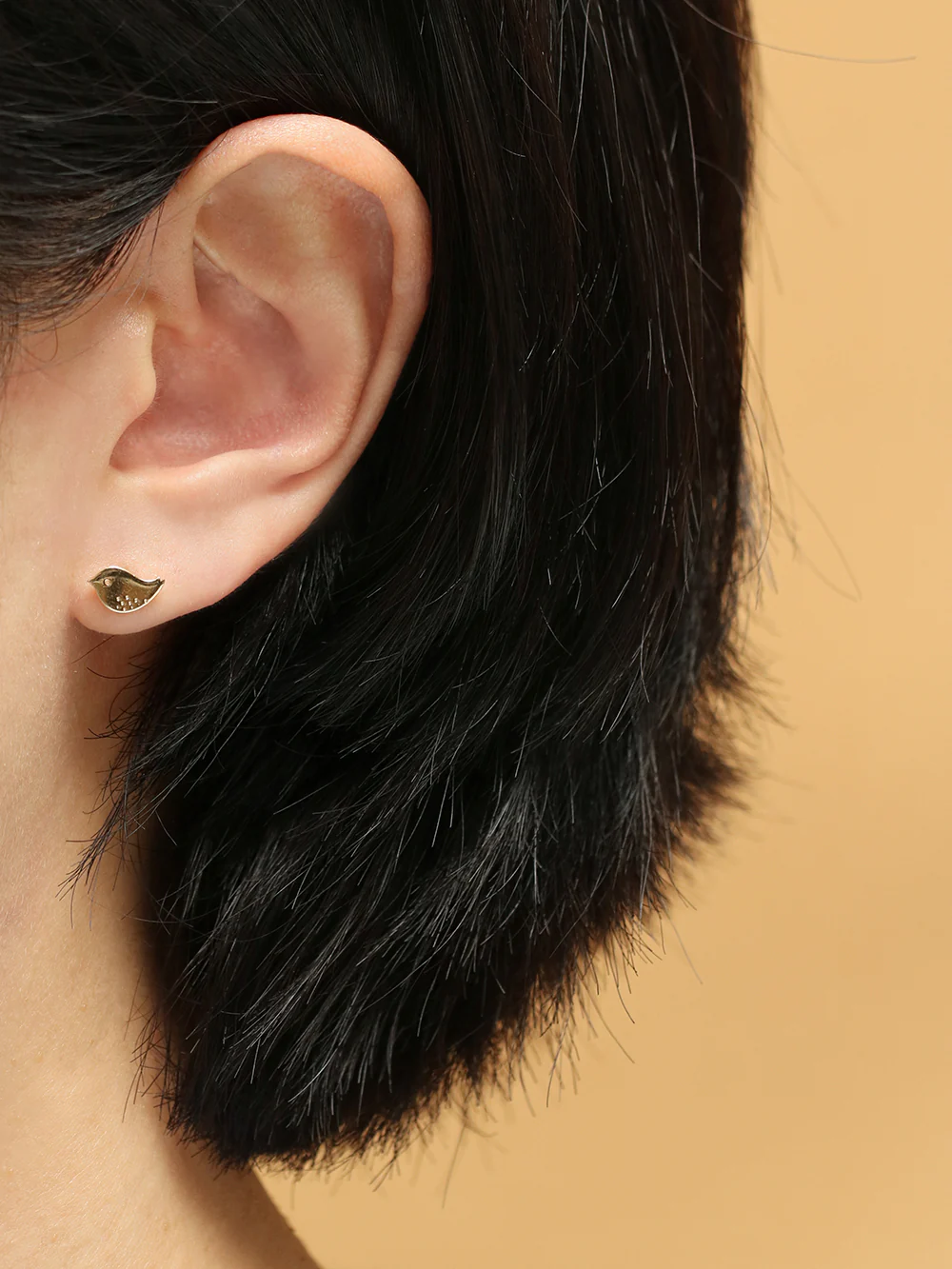 14K Gold Cutie Bird Cartilage Earring 20G18G16G - Image 10