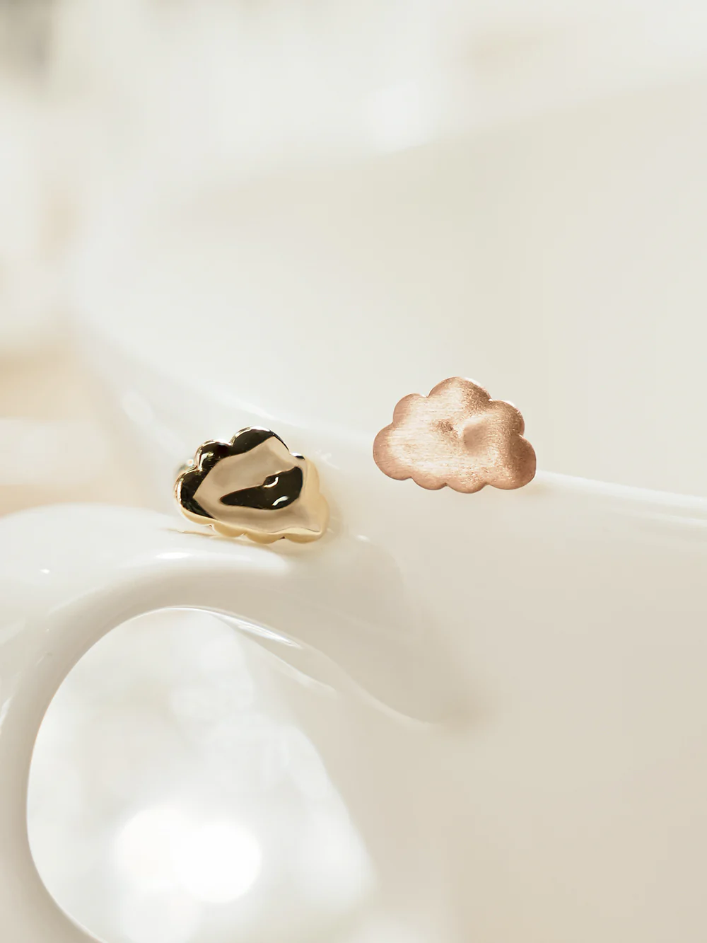 14K Gold Daily Cloud Cartilage Earring 20G18G16G - Image 10