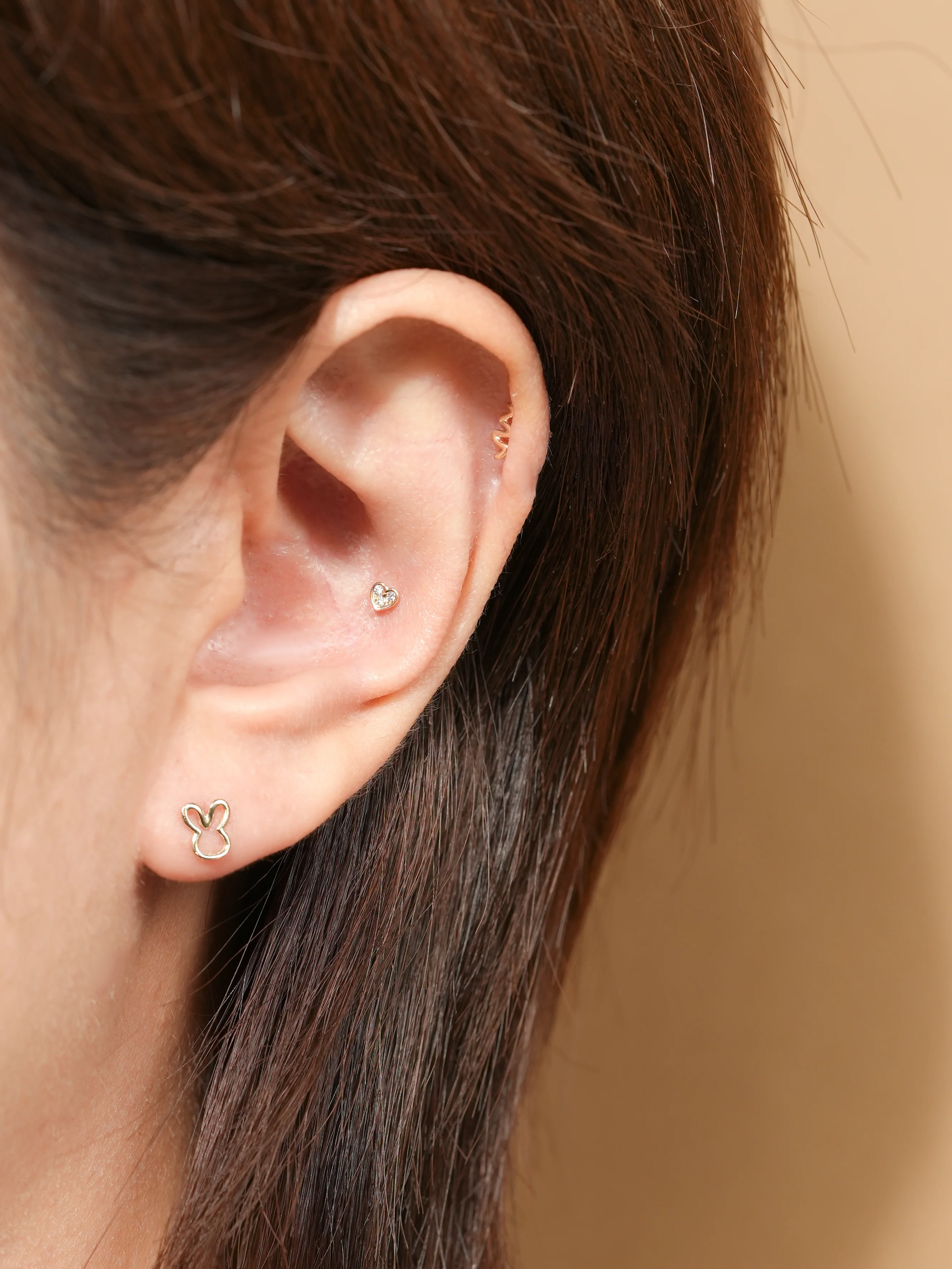 14K Gold Daily Love Shooting Cartilage Earring 20G - Image 4