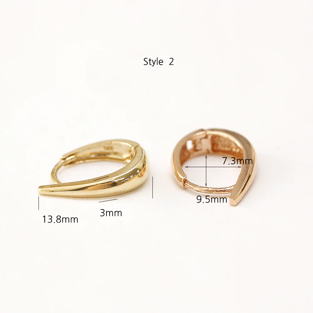 14K Gold Daily Volume Cartilage Hoop Earring - Image 13