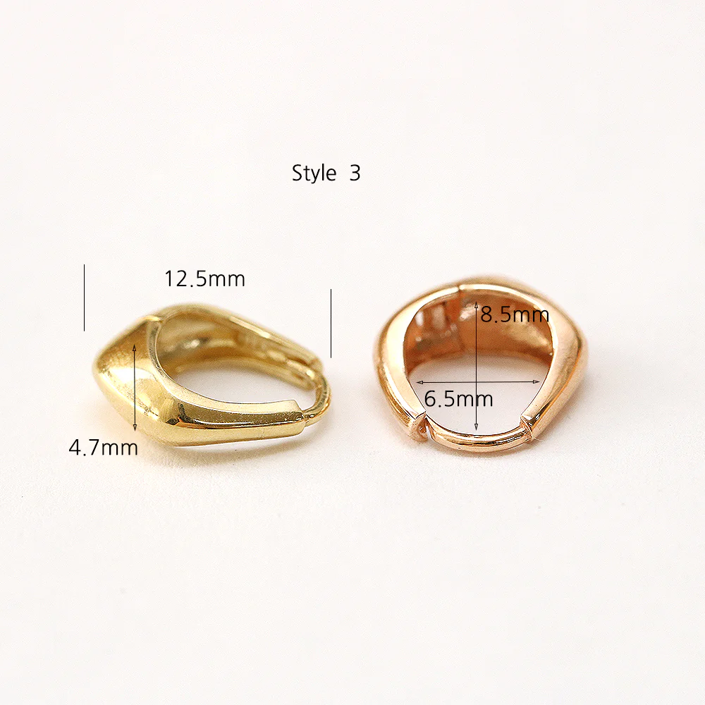 14K Gold Daily Volume Cartilage Hoop Earring - Image 14
