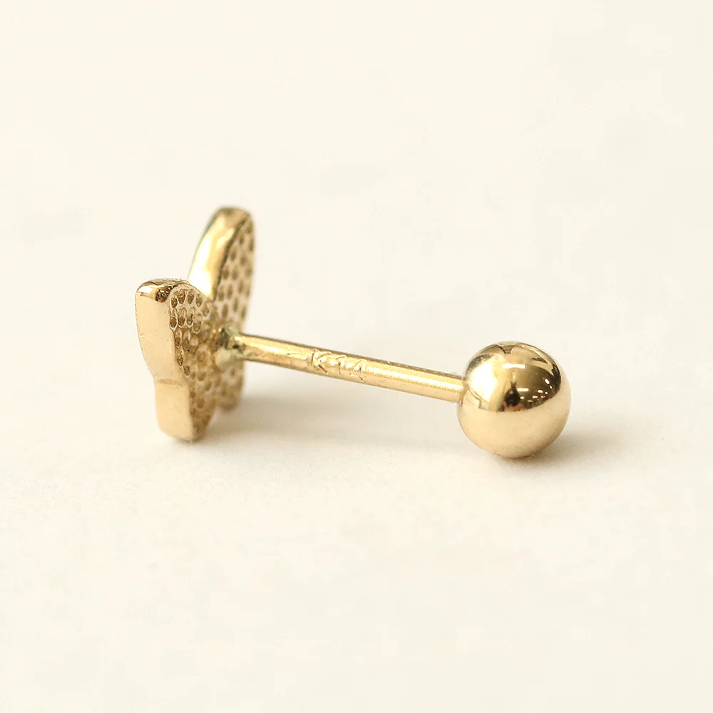 14K Gold Enamel Color Butterfly Cartilage Earring 20G18G16G - Image 12