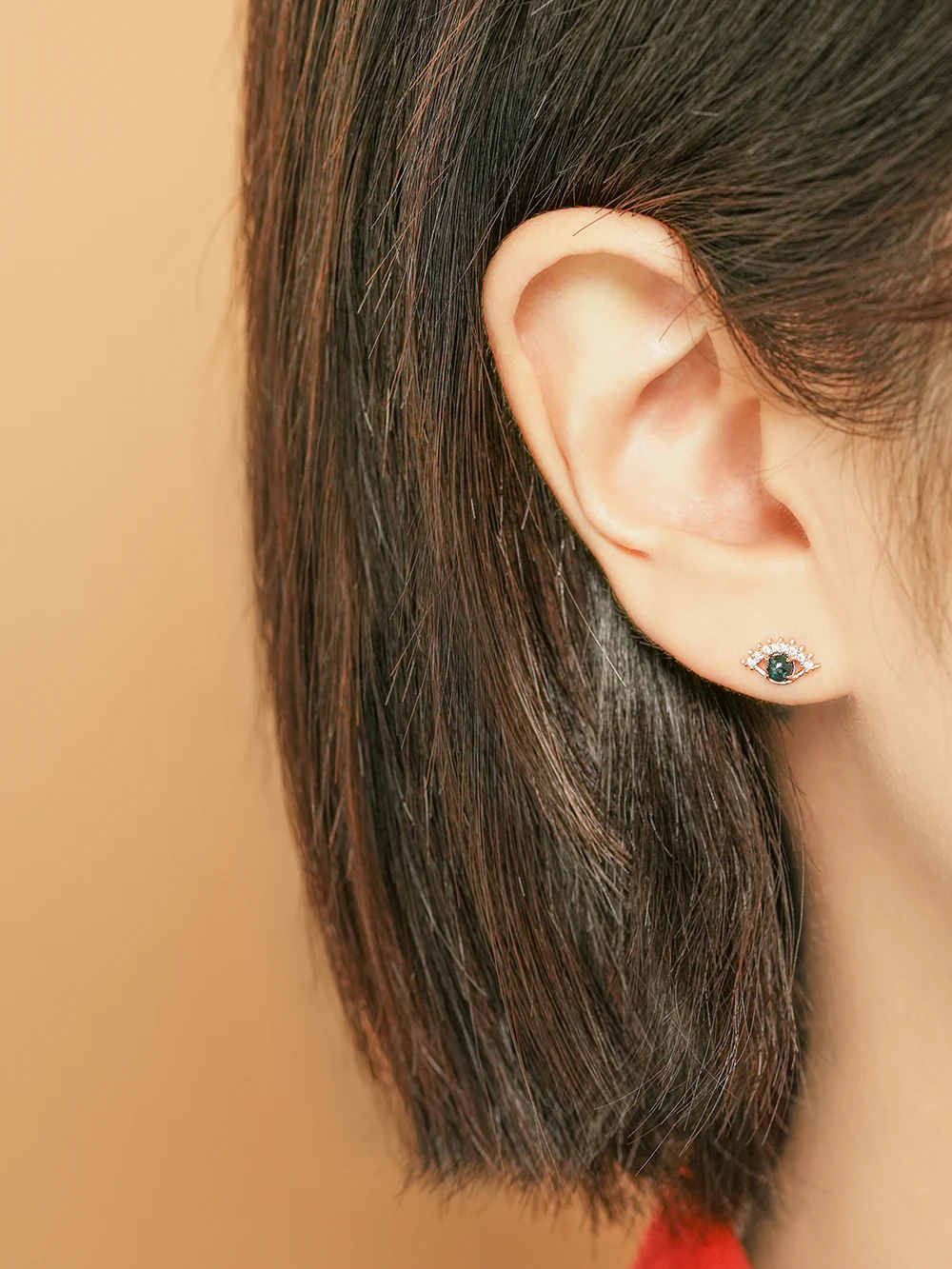 14K Blink Evil Eye Cartilage Earring 20G - Image 7