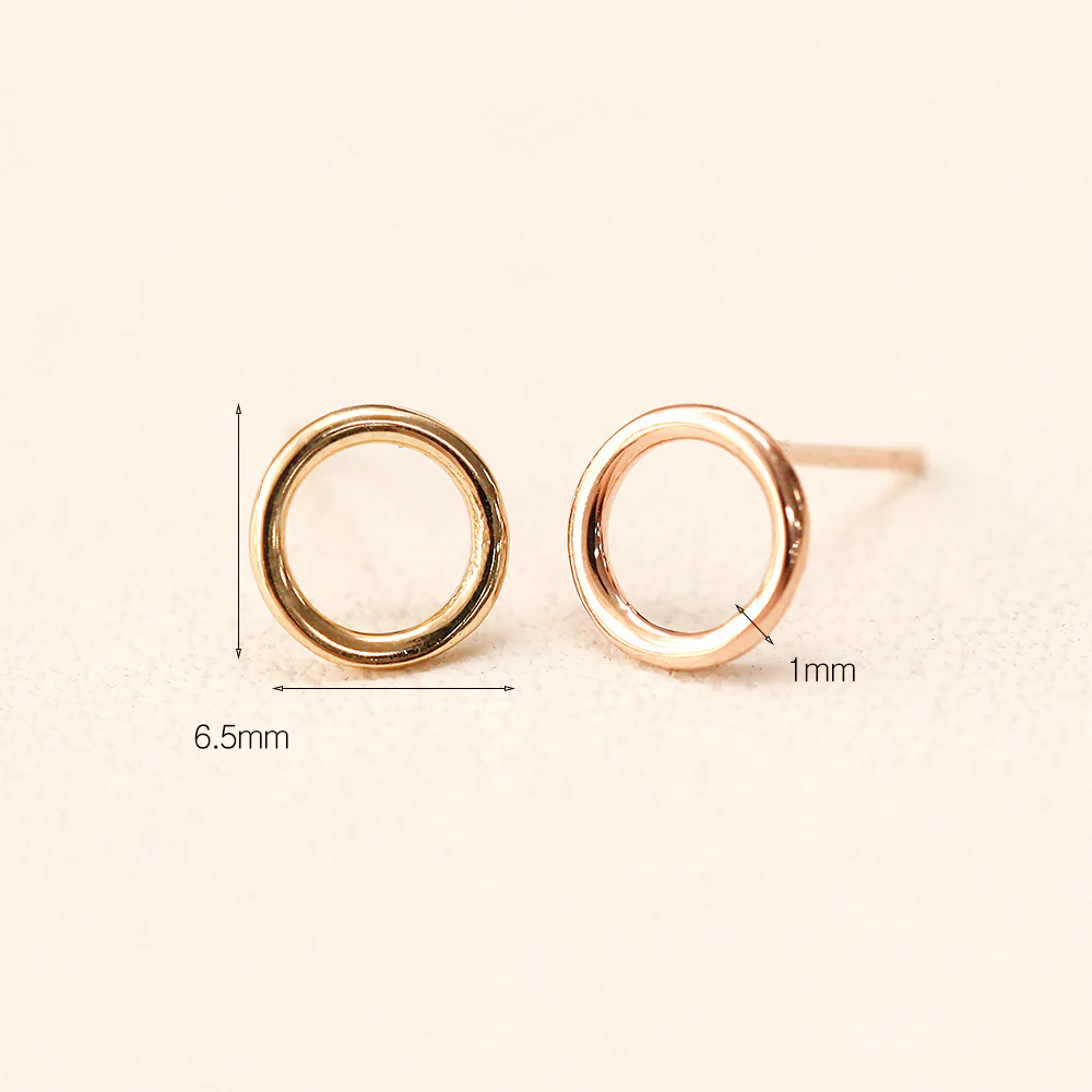 14K Gold Fruits Loop Stud Earring - Image 5