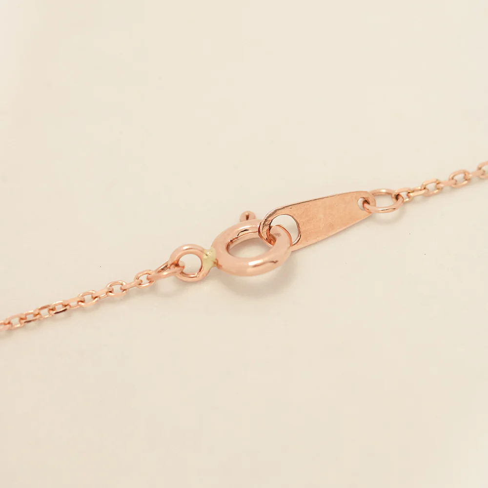 14K Gold Garland Cubic Flower Necklace - Image 10