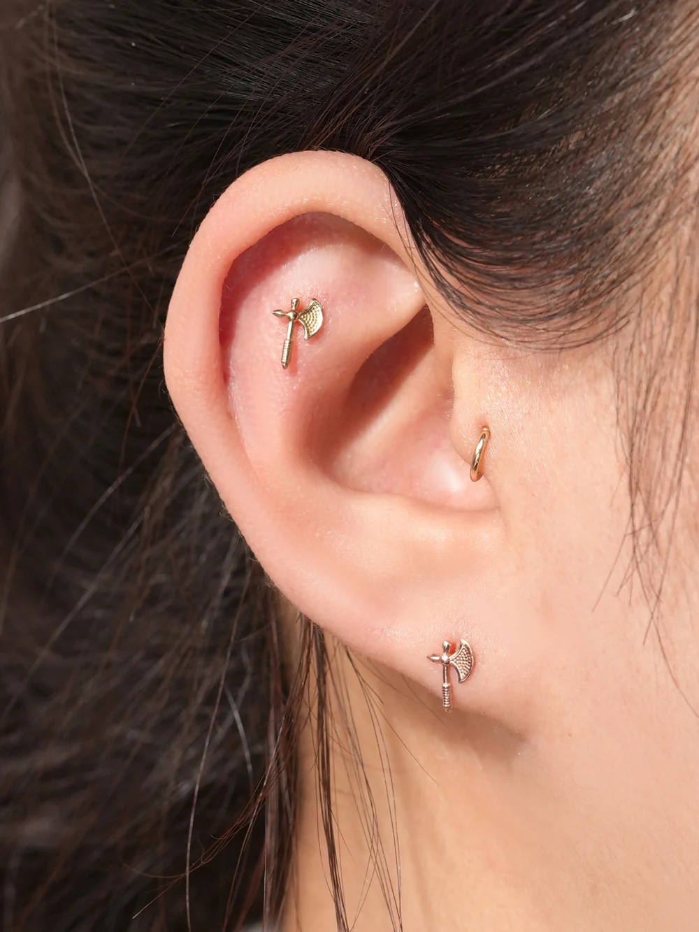 14K Gold Halloween Internally Threaded Labret Piercing Collection 18G16G - Image 5