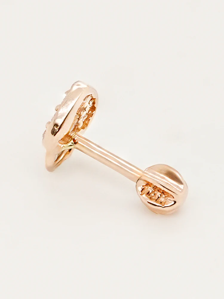 14K Gold Heart Love Lock Cartilage Earring 18G16G - Image 14