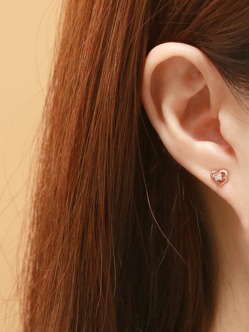 14K Gold Heart Pretzel Color Cubic Cartilage Earring 18G16G - Image 10
