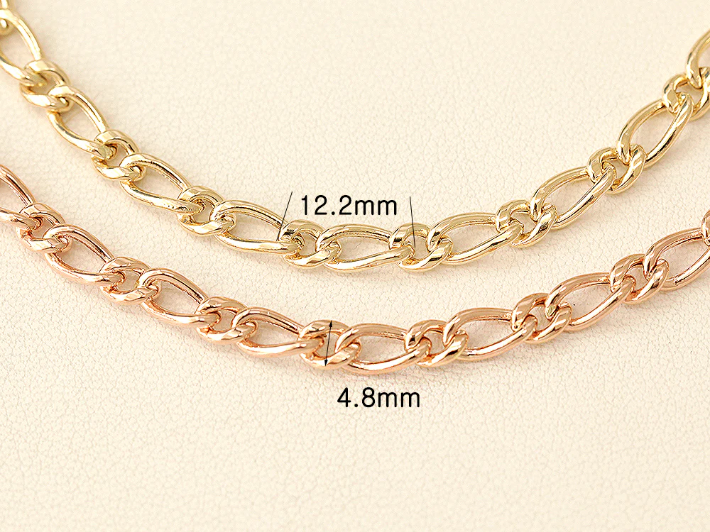 14K Gold Hollow Knot Chain Anklet - Image 8