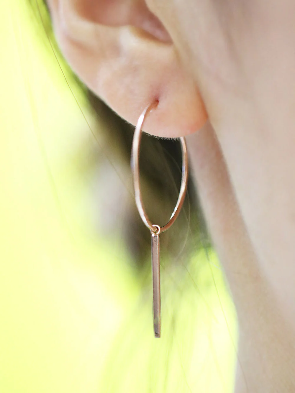 14K Gold Hoop Earring 18g - Image 6