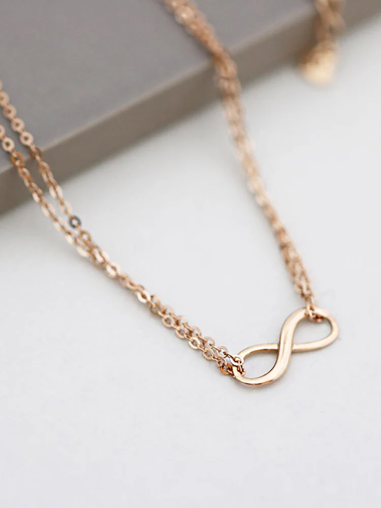 14K Gold Infinity Anklet & Bracelet - Image 3