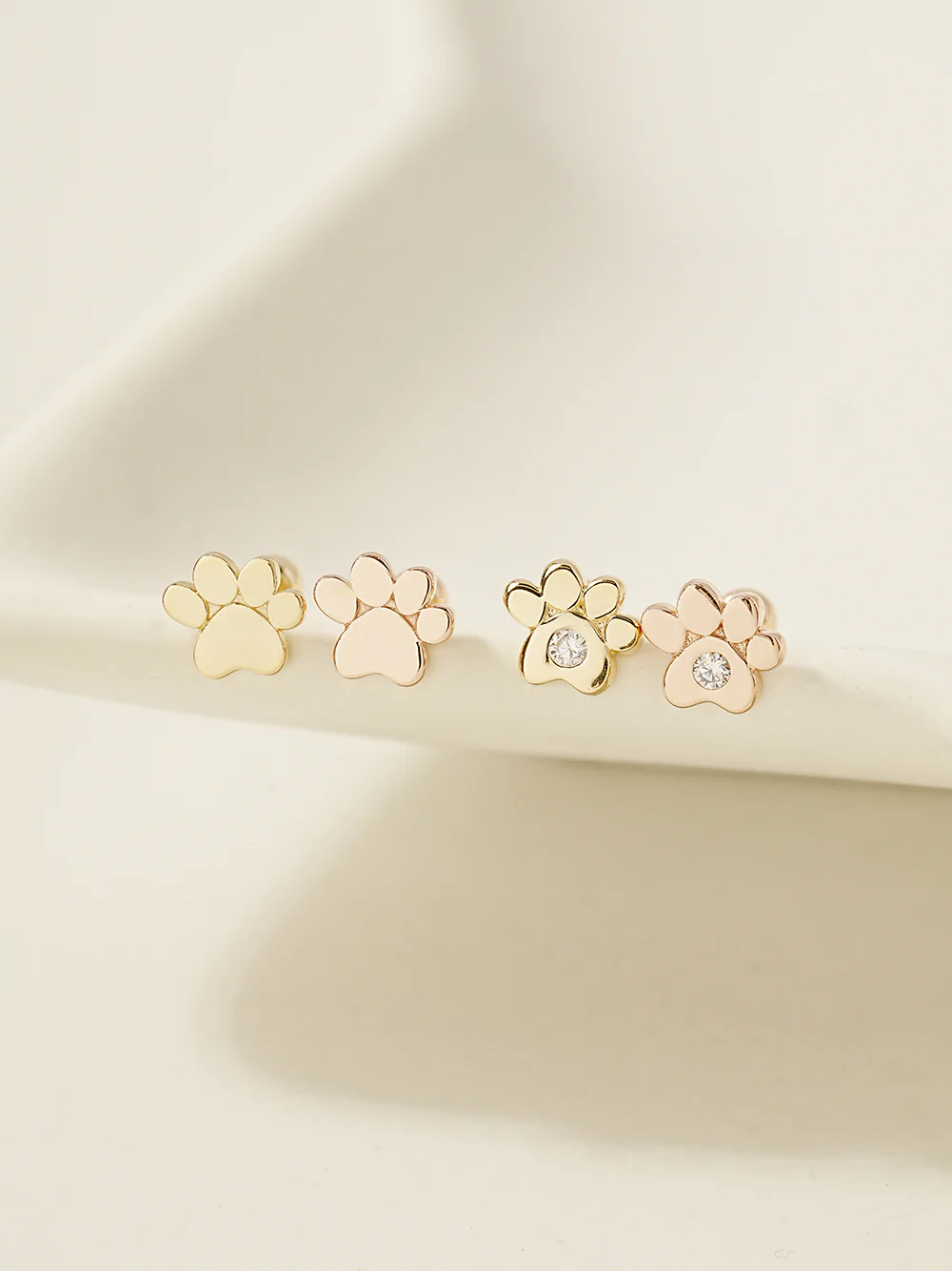 14K Gold Jelly Paw Internally Threaded Labret Piercing 18G16G - Image 11