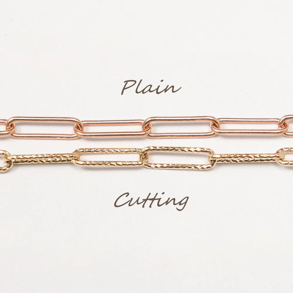 14K Gold Link Clip Chain Necklace - Image 18