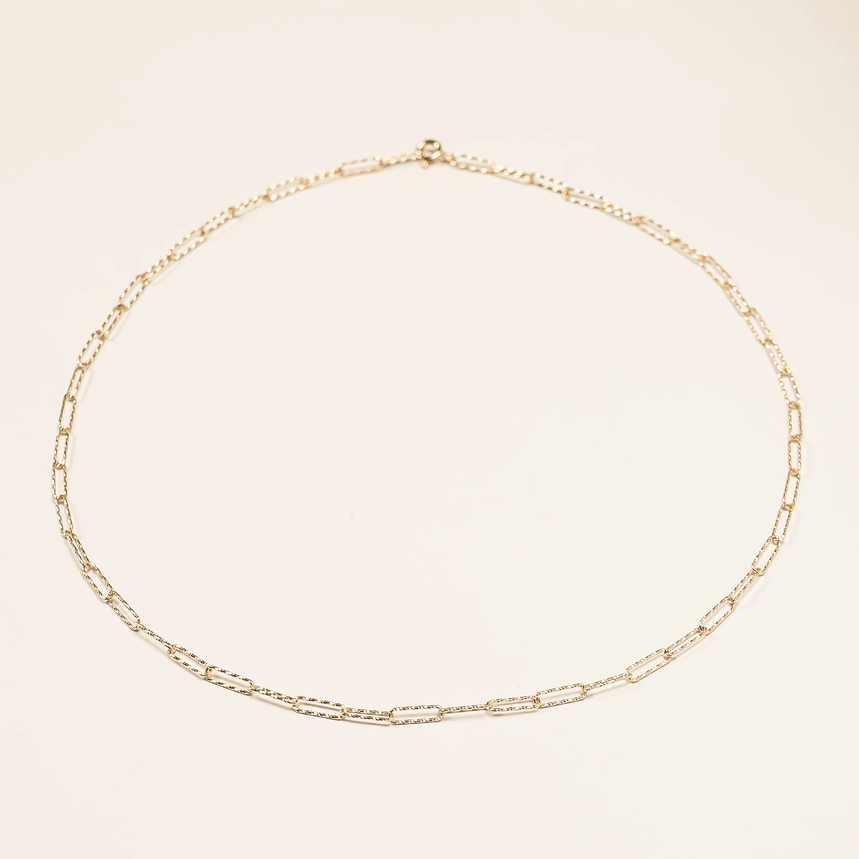 14K Gold Link Clip Chain Necklace - Image 22